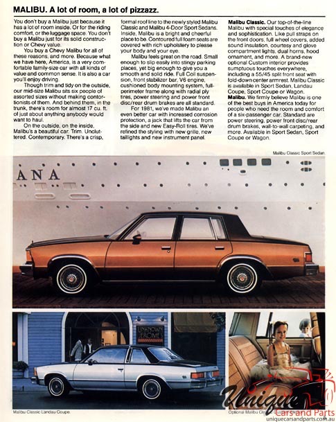 1981 Chevrolet Full-Line Brochure Page 1